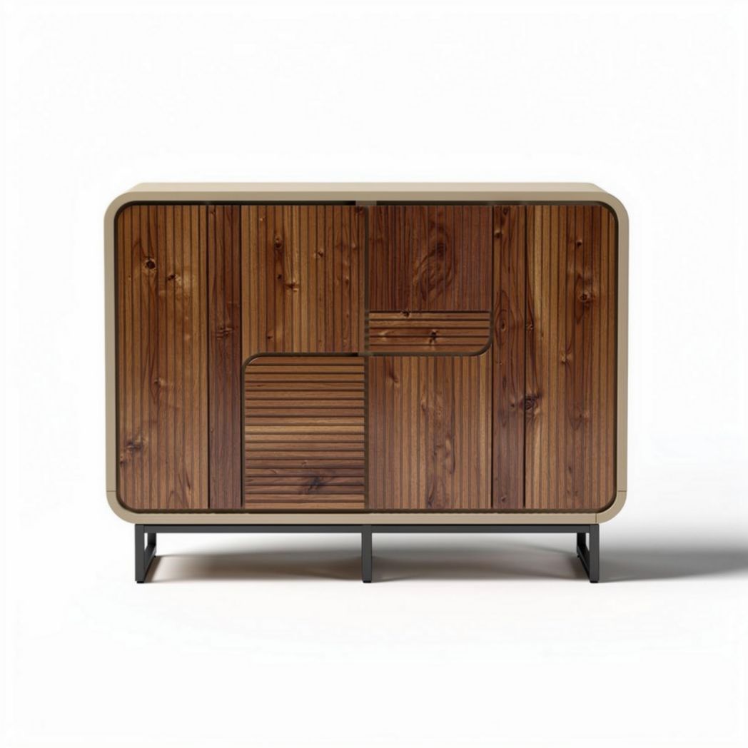 Mobile contenitore in legno per soggiorno – 120 x 45 x 80 cm
