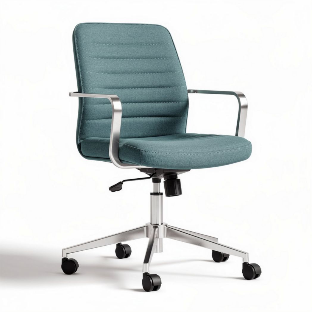 Sedia da ufficio girevole in tessuto per ambiente di lavoro – 45 x 50 x 90 cm