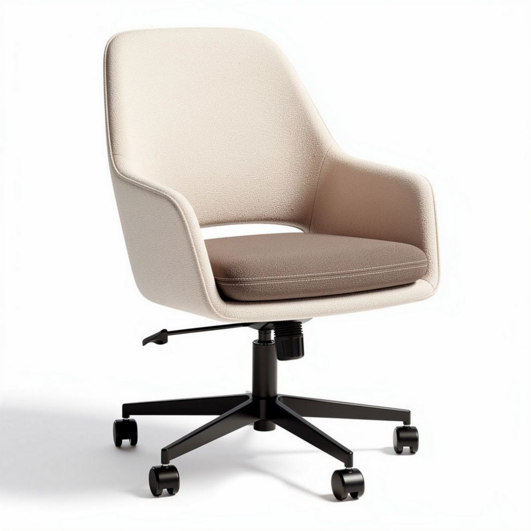 Sedia da ufficio girevole in tessuto per ambiente di lavoro – 60 x 60 x 90 cm