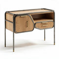 Mobile scrivania in legno e metallo per ufficio domestico – 60 x 40 x 45 cm